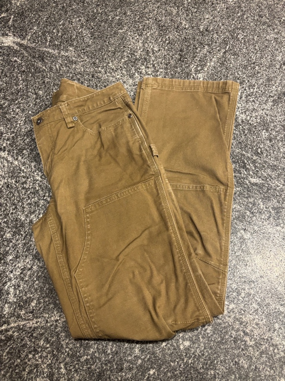 Duluth Trading Co Women's Cargo Jeans in Brown